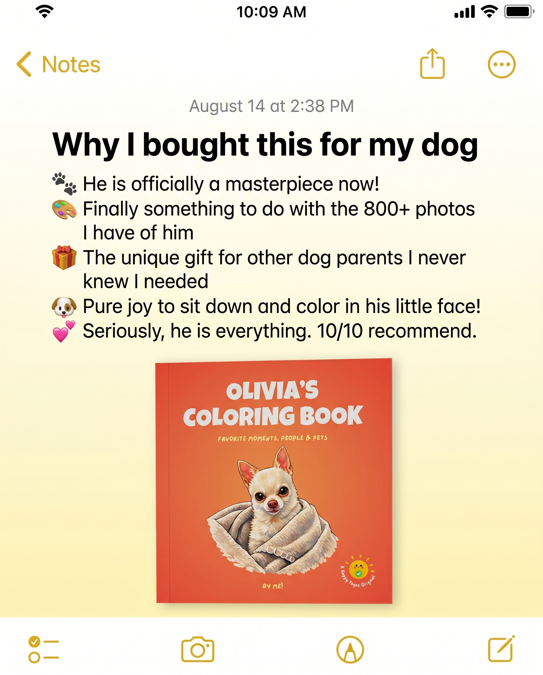 Happy Pages Facebook ad