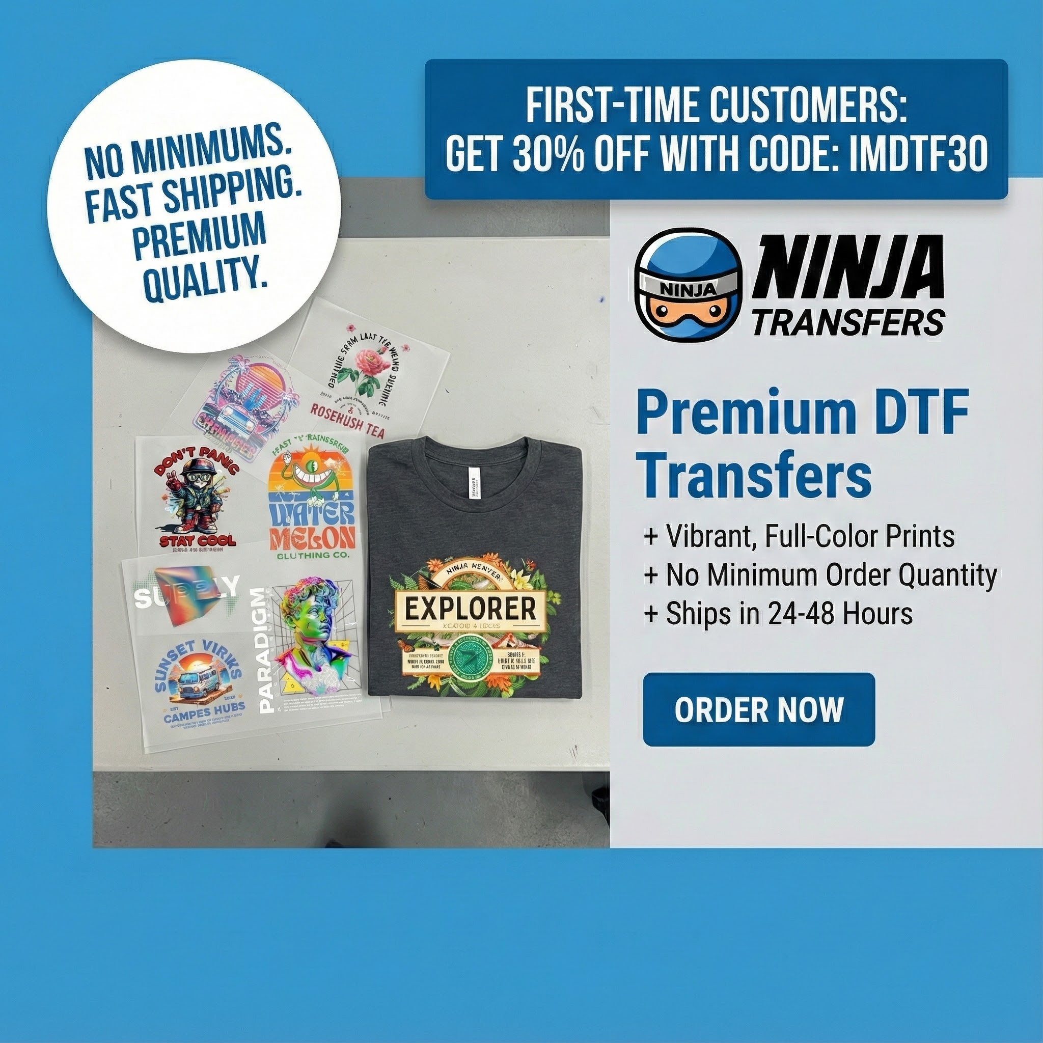 Ninja Transfers Facebook ad