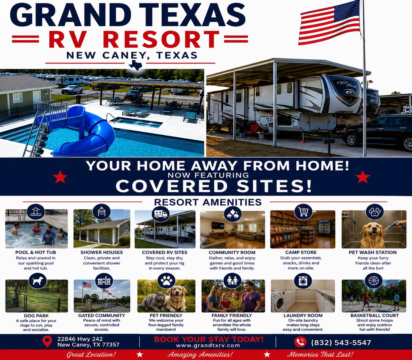 Grand Texas RV Resort Facebook ad