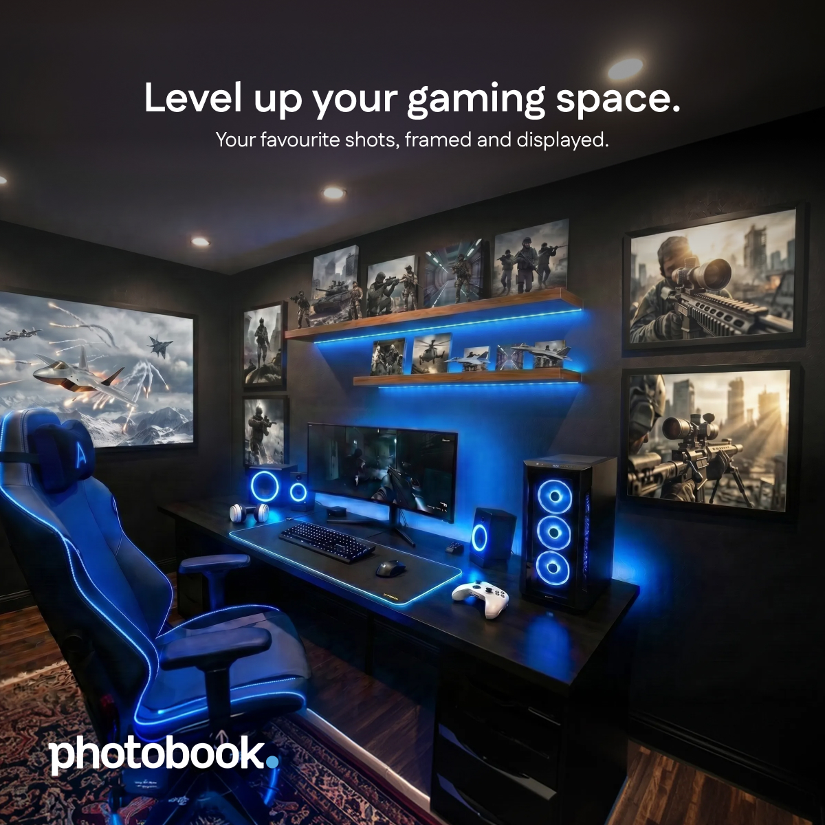 Photobook Asia Facebook ad: Personalised Wall Art.