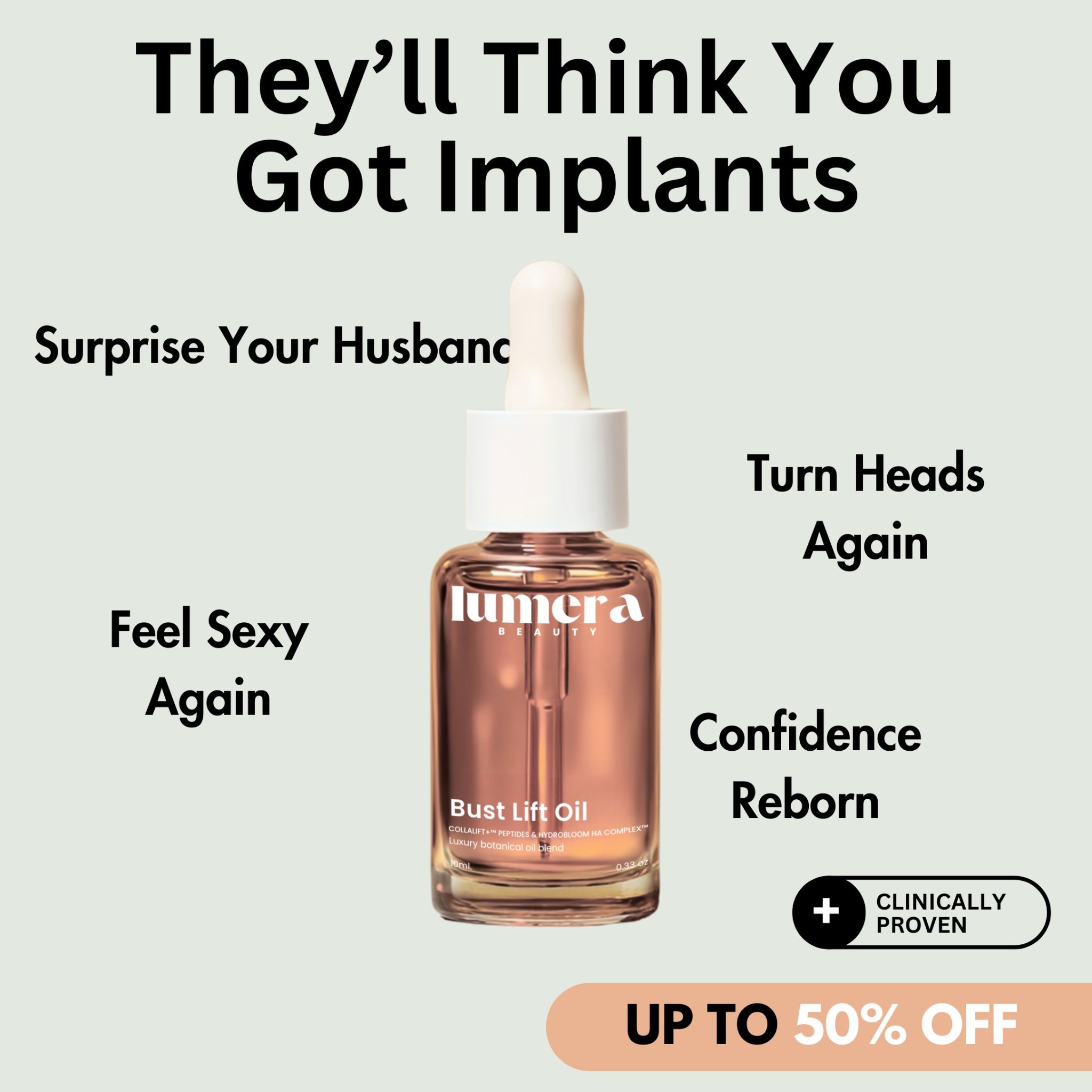 Lumera Facebook ad: Deflated Breasts? It’s Not Just Age…
