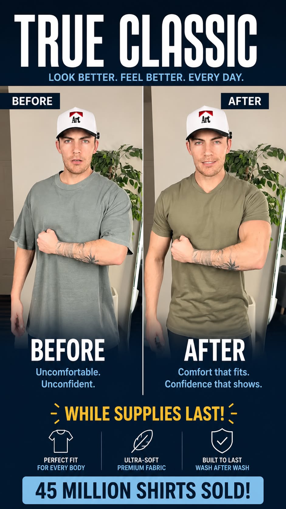 True Classic Facebook ad