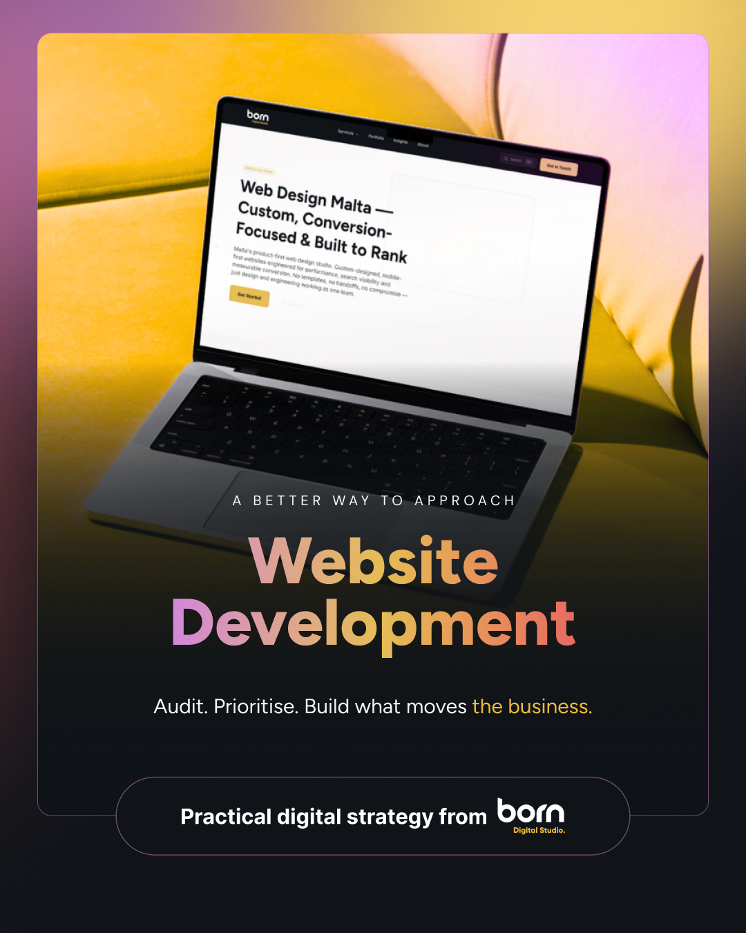 Born Digital Facebook ad: Not every team needs a full transformation programme…