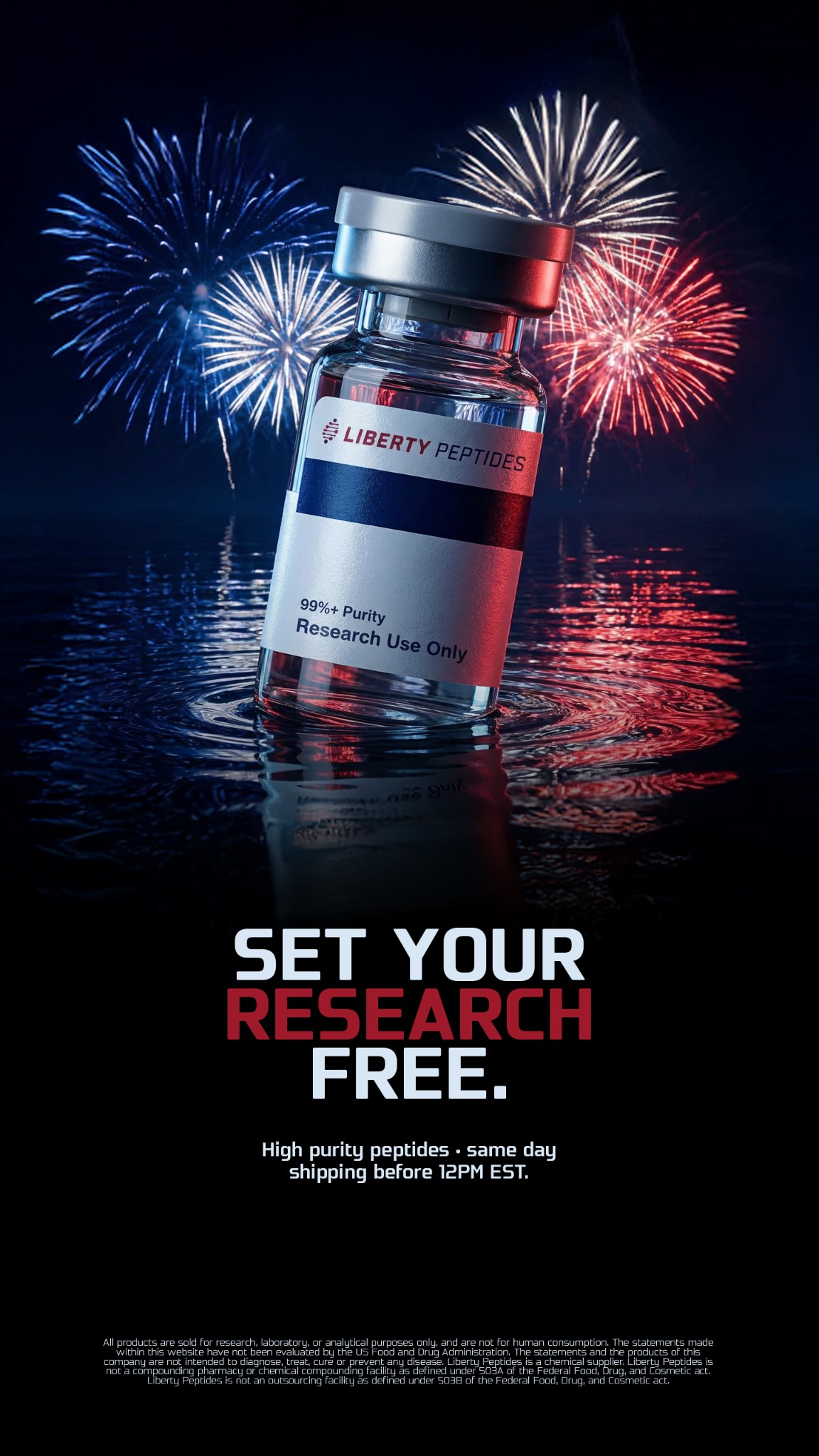Liberty Peptides Facebook ad