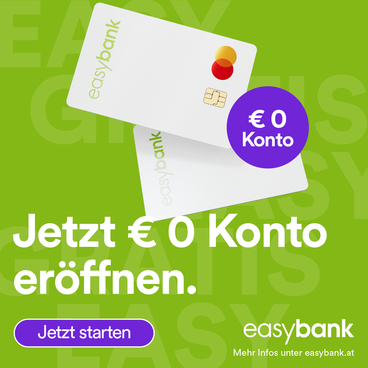 My easybank Facebook ad