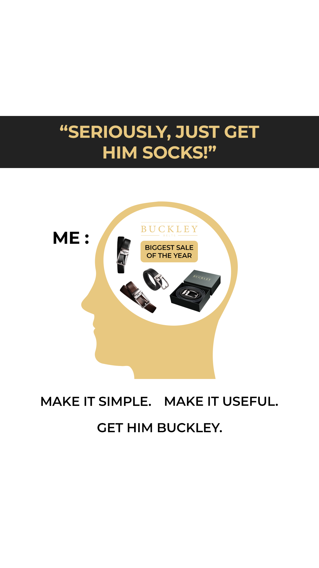 Buckley Belts Facebook ad
