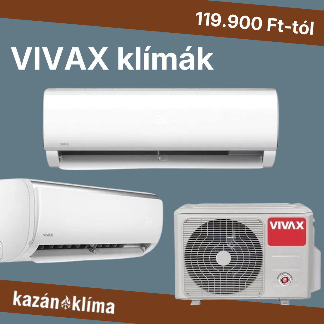 Kazanklima.hu Facebook ad: Klímák széles választéka, kedvező árakon!