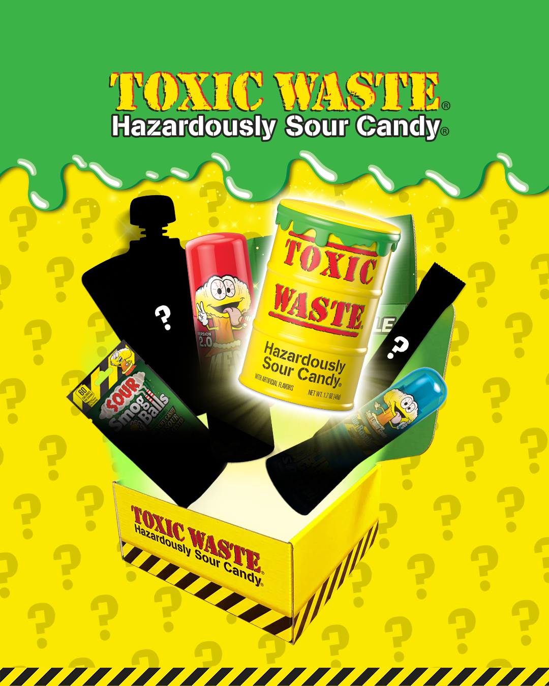 Toxic Waste Hazardously Sour Candy Facebook ad from Jul 14, 2026