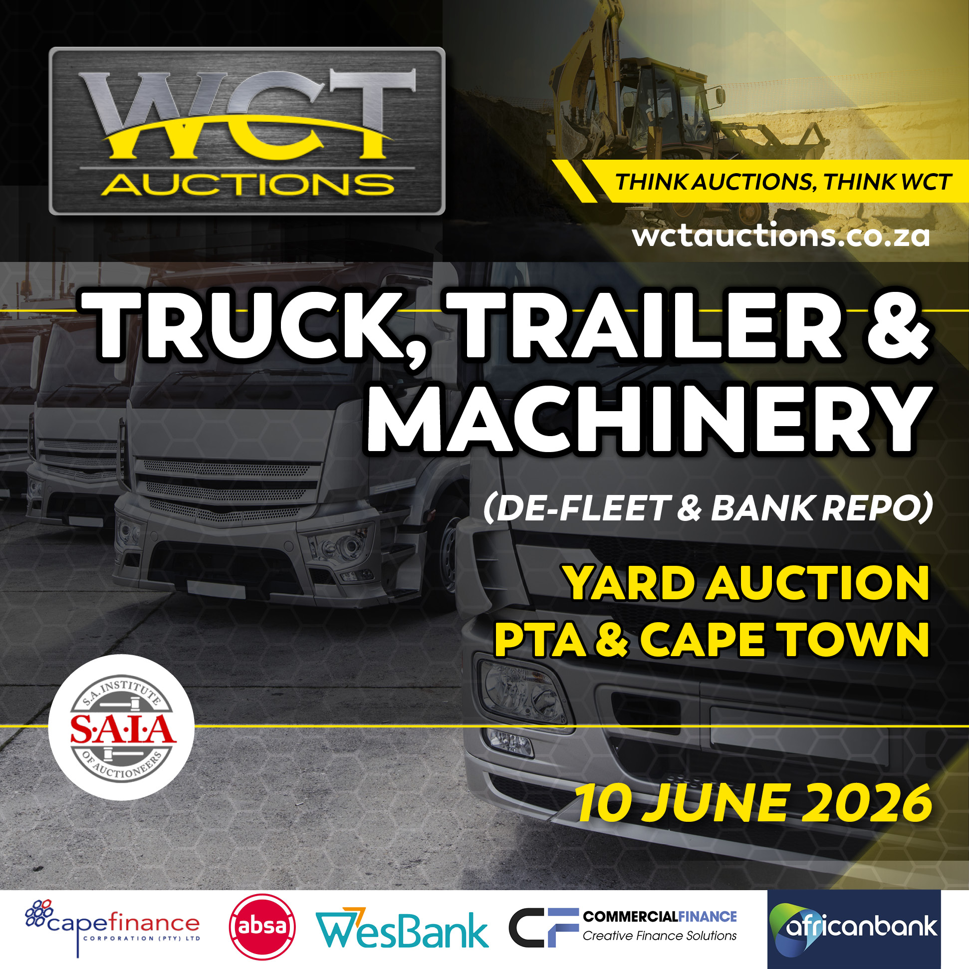 WCT Auctions Facebook ad: FEATURED TRAILERS ON AUCTION