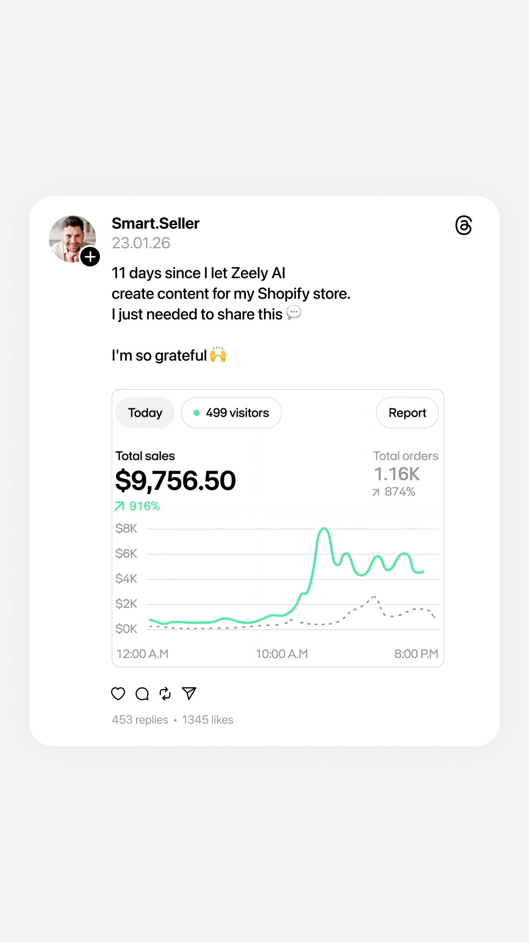 Zeely Facebook ad