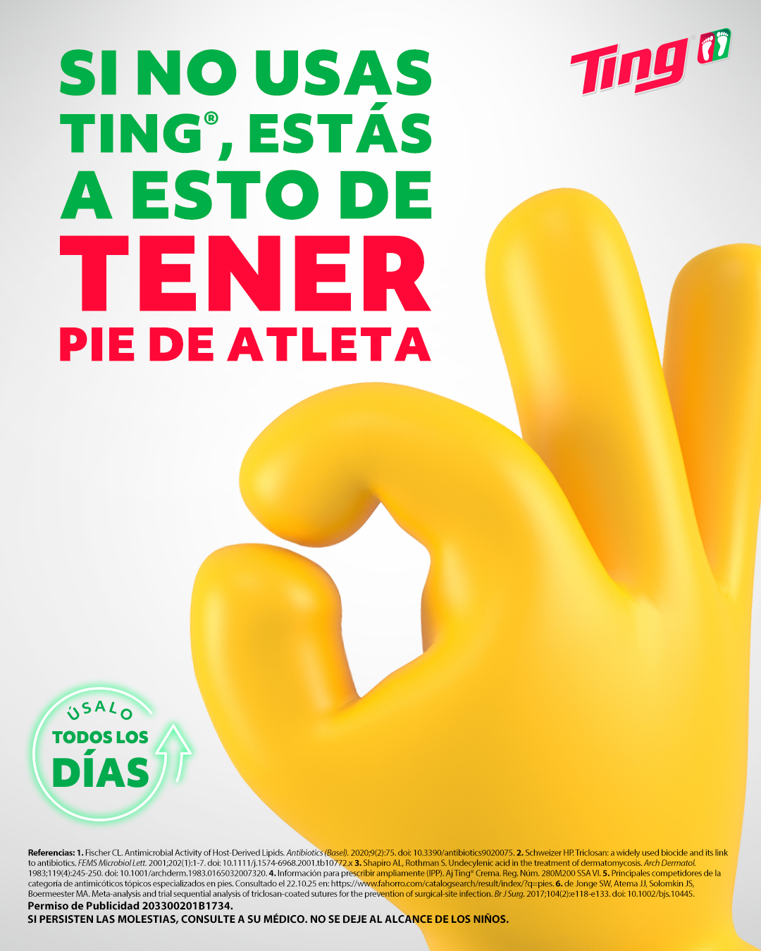 Ting Facebook ad: Ting combate el mal olor de tus pies…