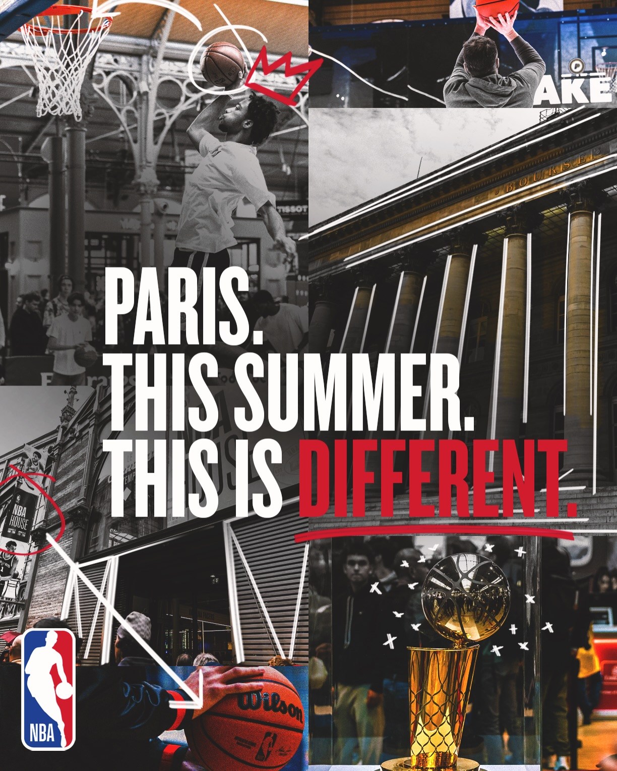 FRNBA Facebook ad: Paris, cet été sera différent.