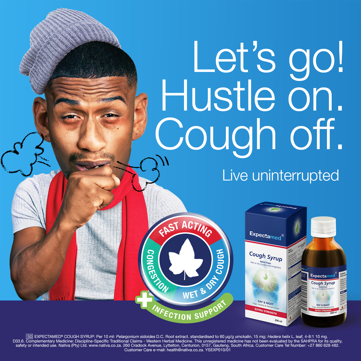 Expectamed Facebook ad: No time for sick days.