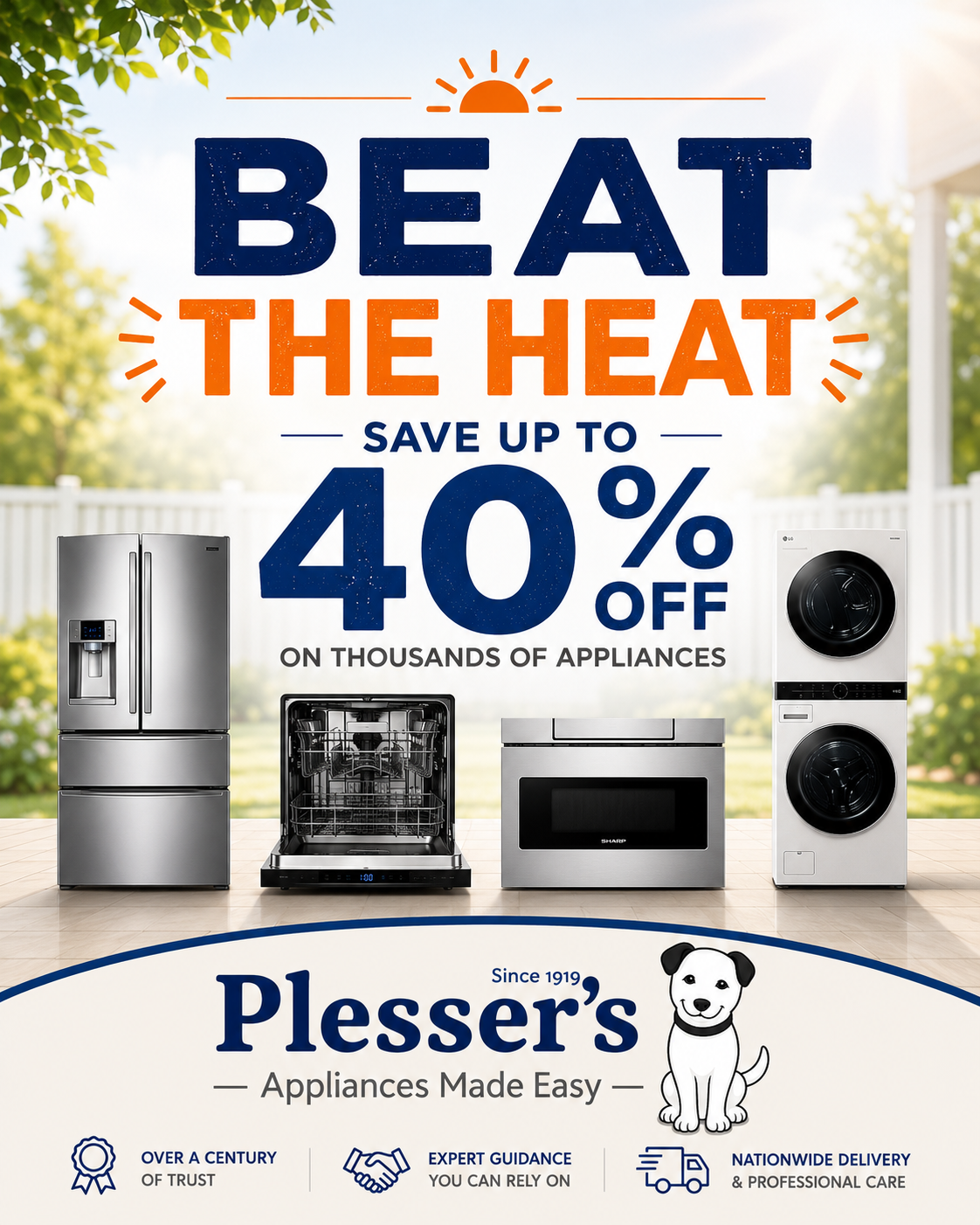 Plesser's Appliances Facebook ad