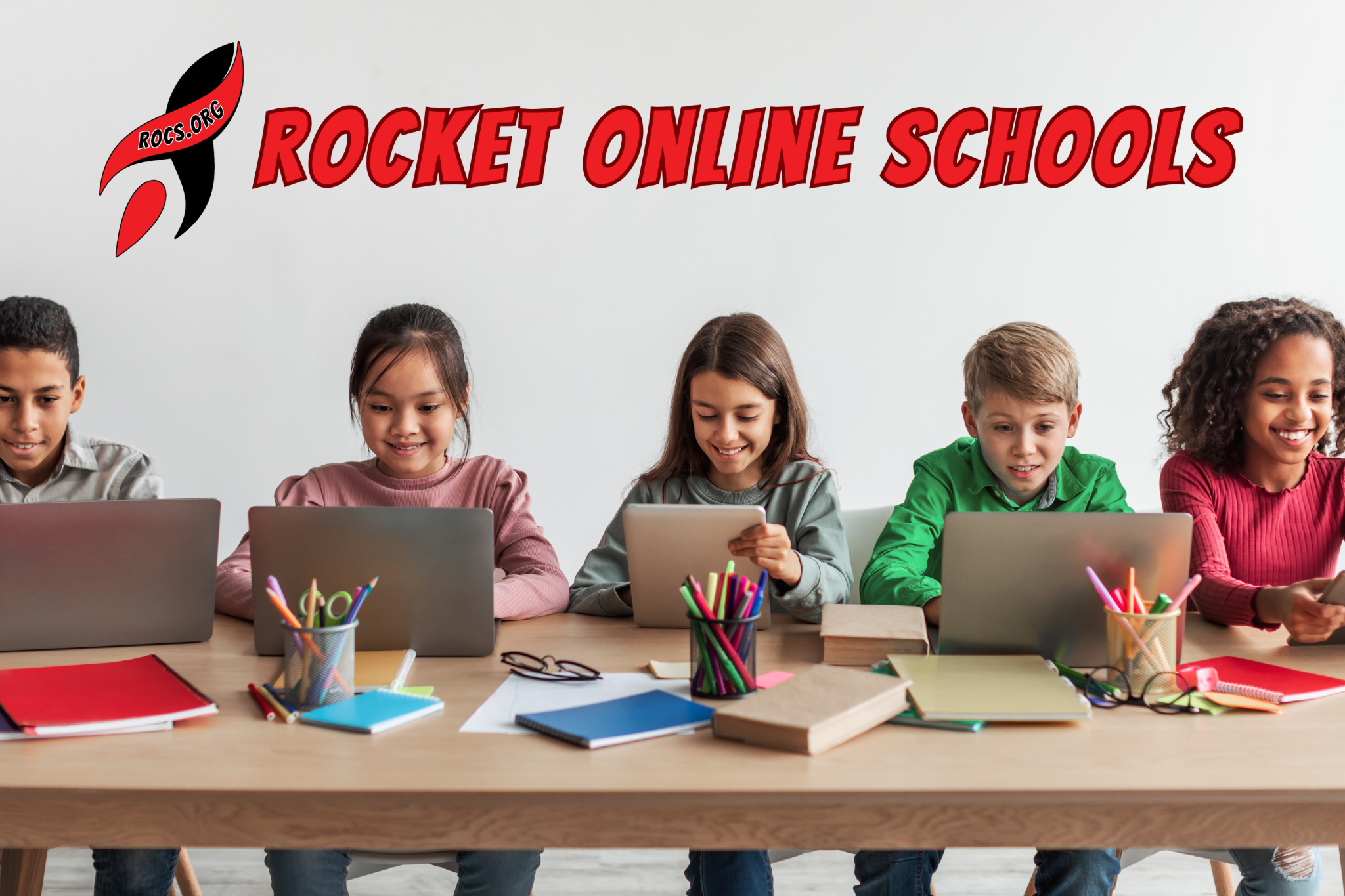 Rocket Online Schools Facebook ad: Experienced Certified Teachers. Kansas Diploma