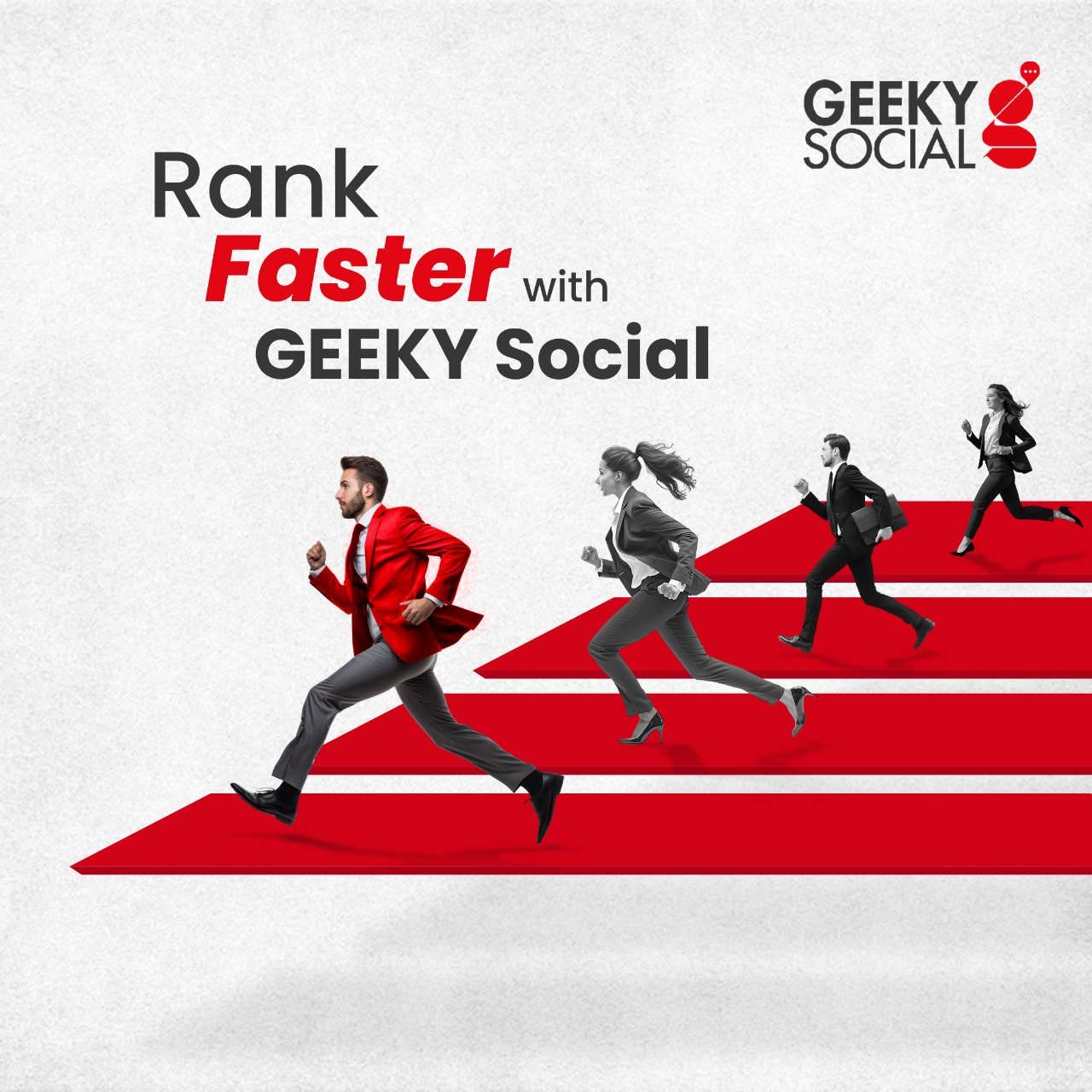 GEEKY Social Facebook ad: Connect with our team to build a smarter growth strategy.