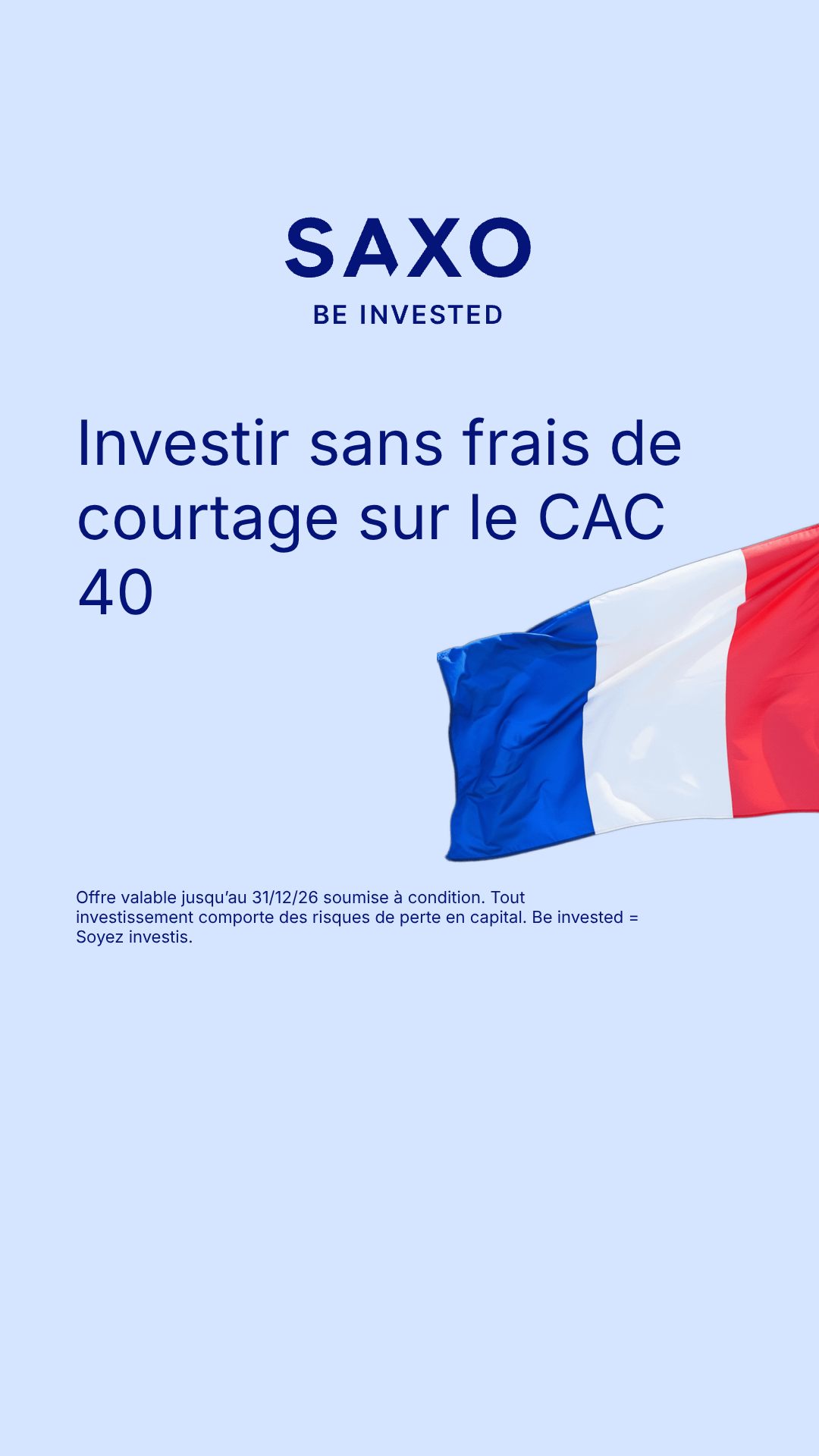 Saxo Banque Facebook ad