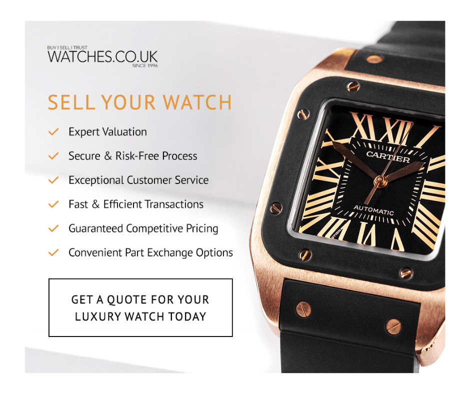 Swiss Watch Company Facebook ad: Selling your Cartier?
