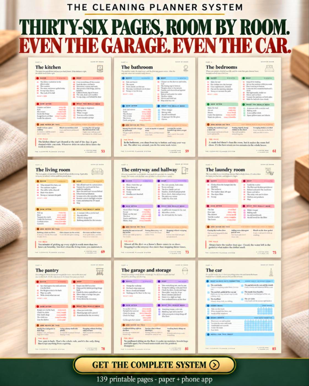Home Goods Facebook ad: Thirty-six pages, room by room. Even the garage