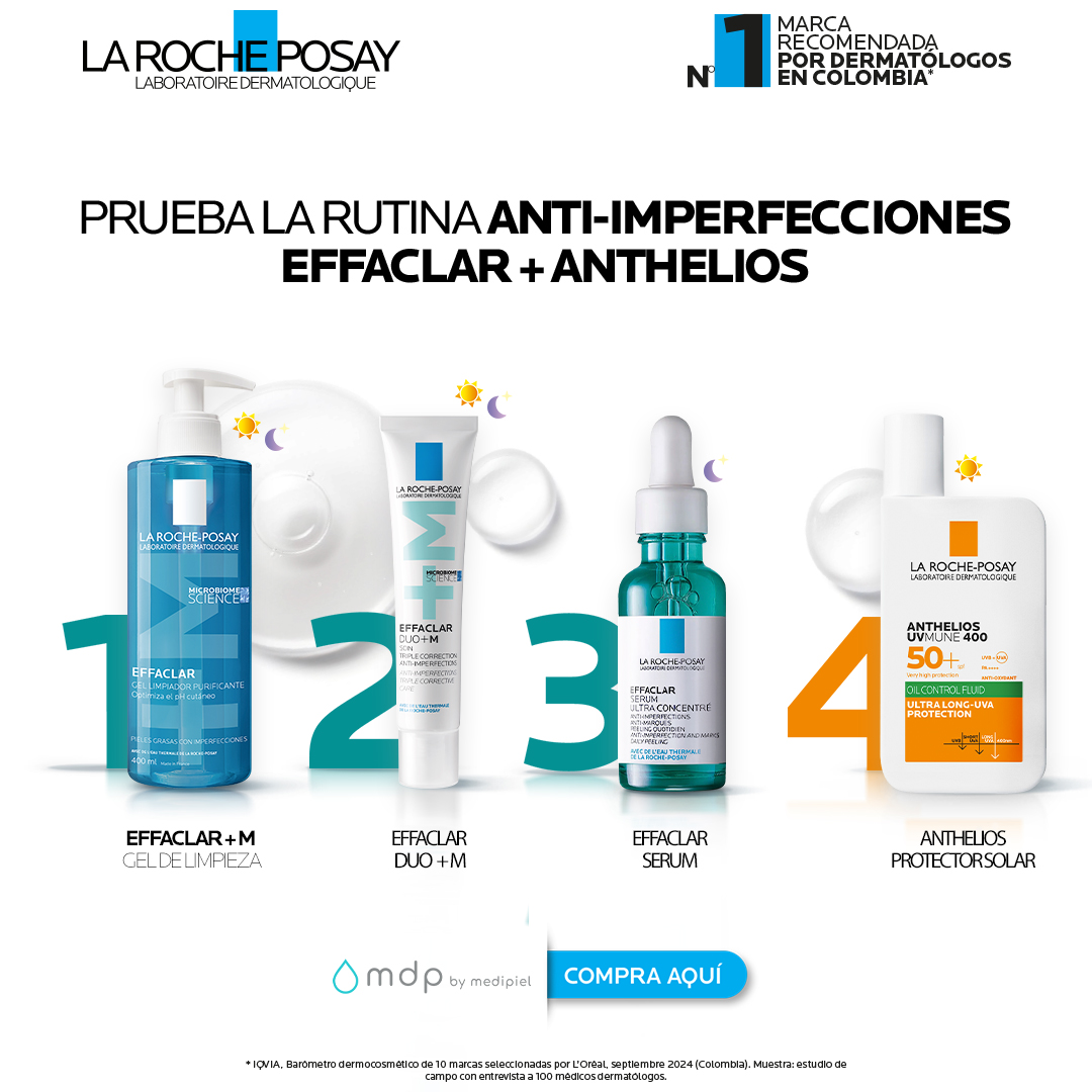 Medipiel Facebook ad: Rutina Effaclar + Anthelios