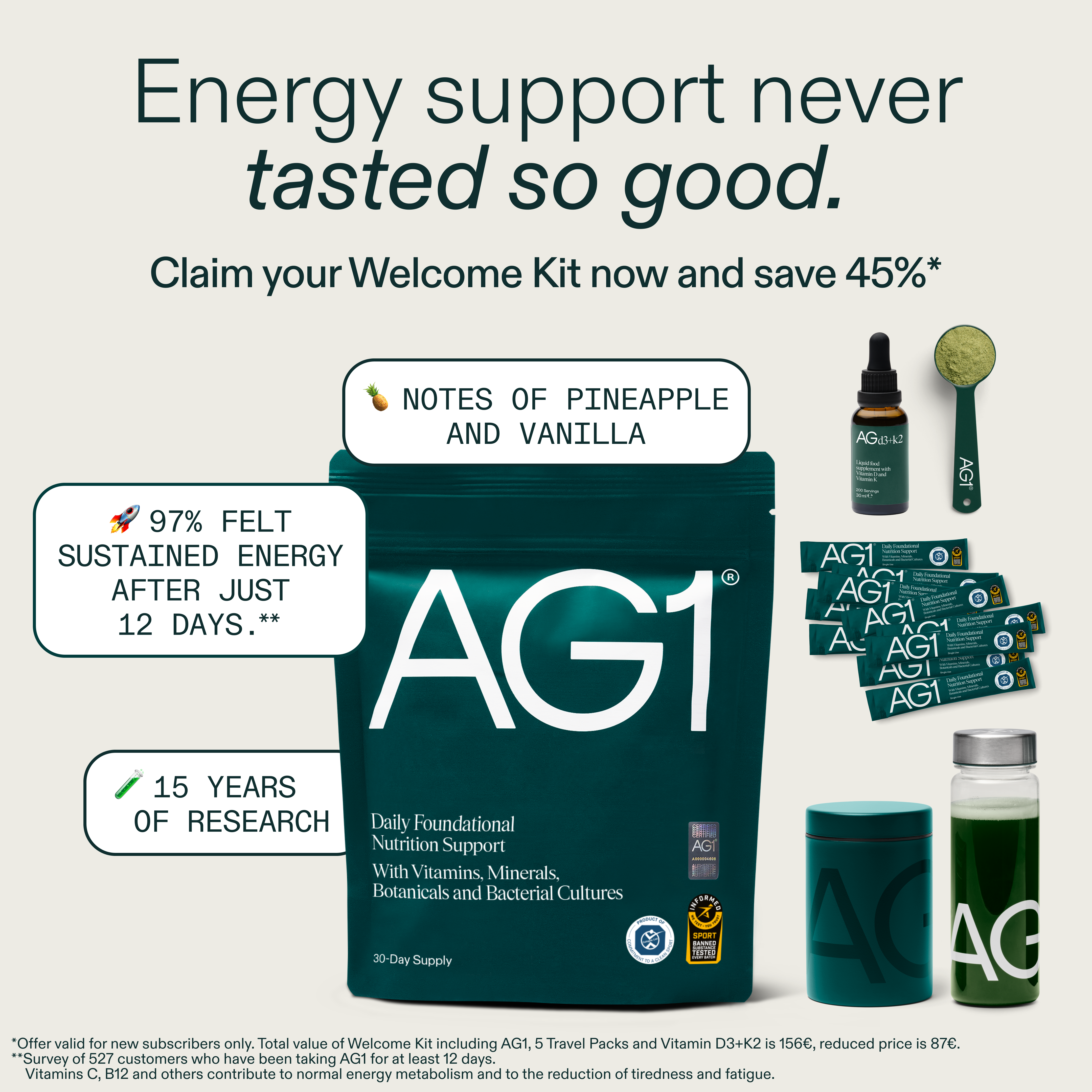 AG1 by Athletic Greens Facebook ad