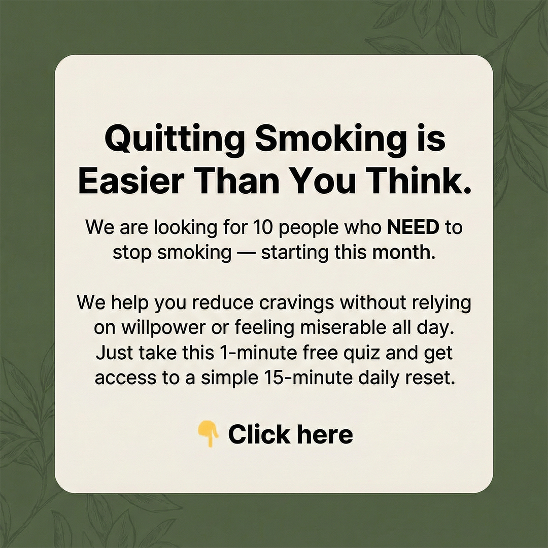 Hypnosis to Stop Smoking Facebook ad