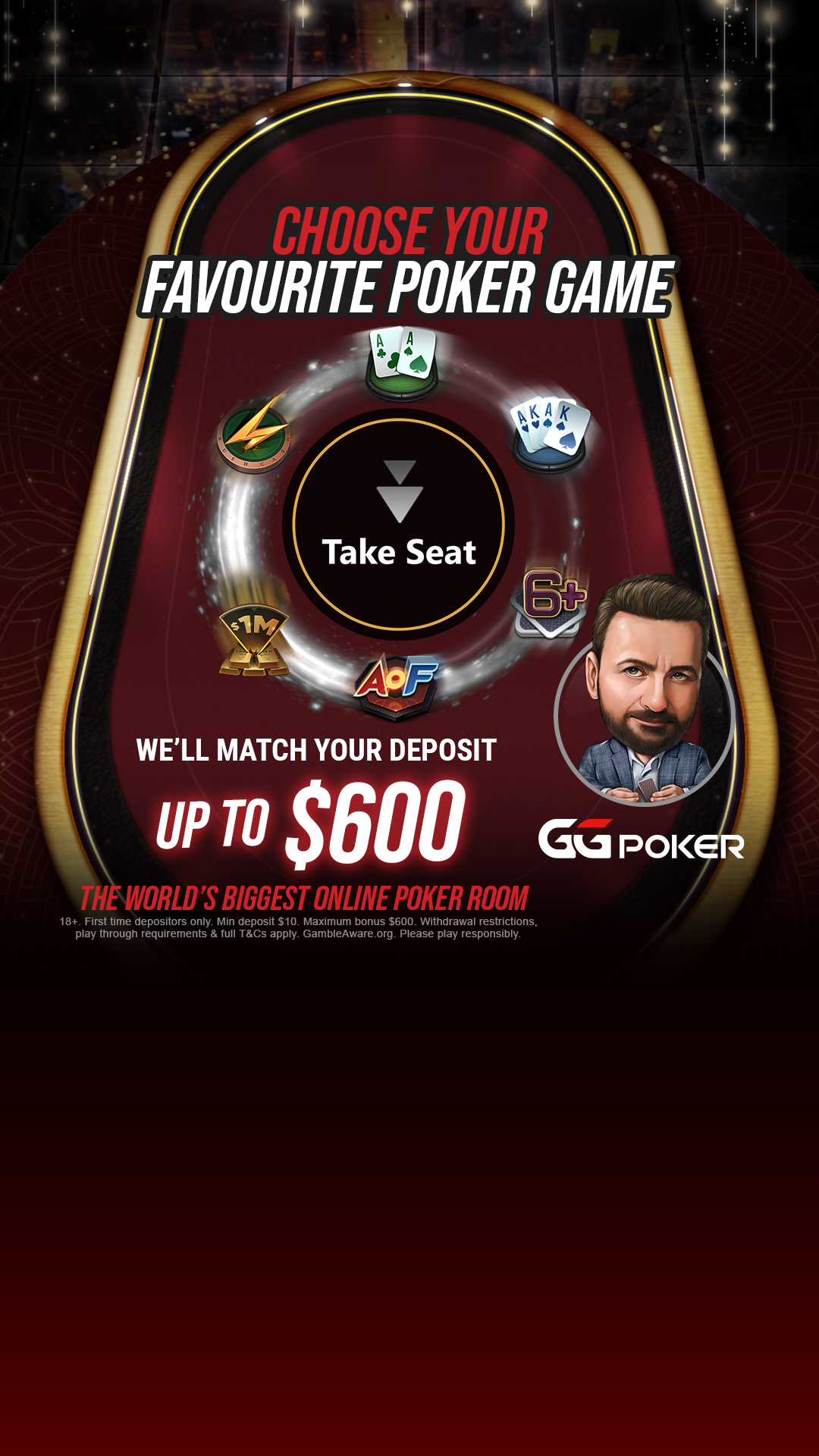 GGPoker UK Facebook ad