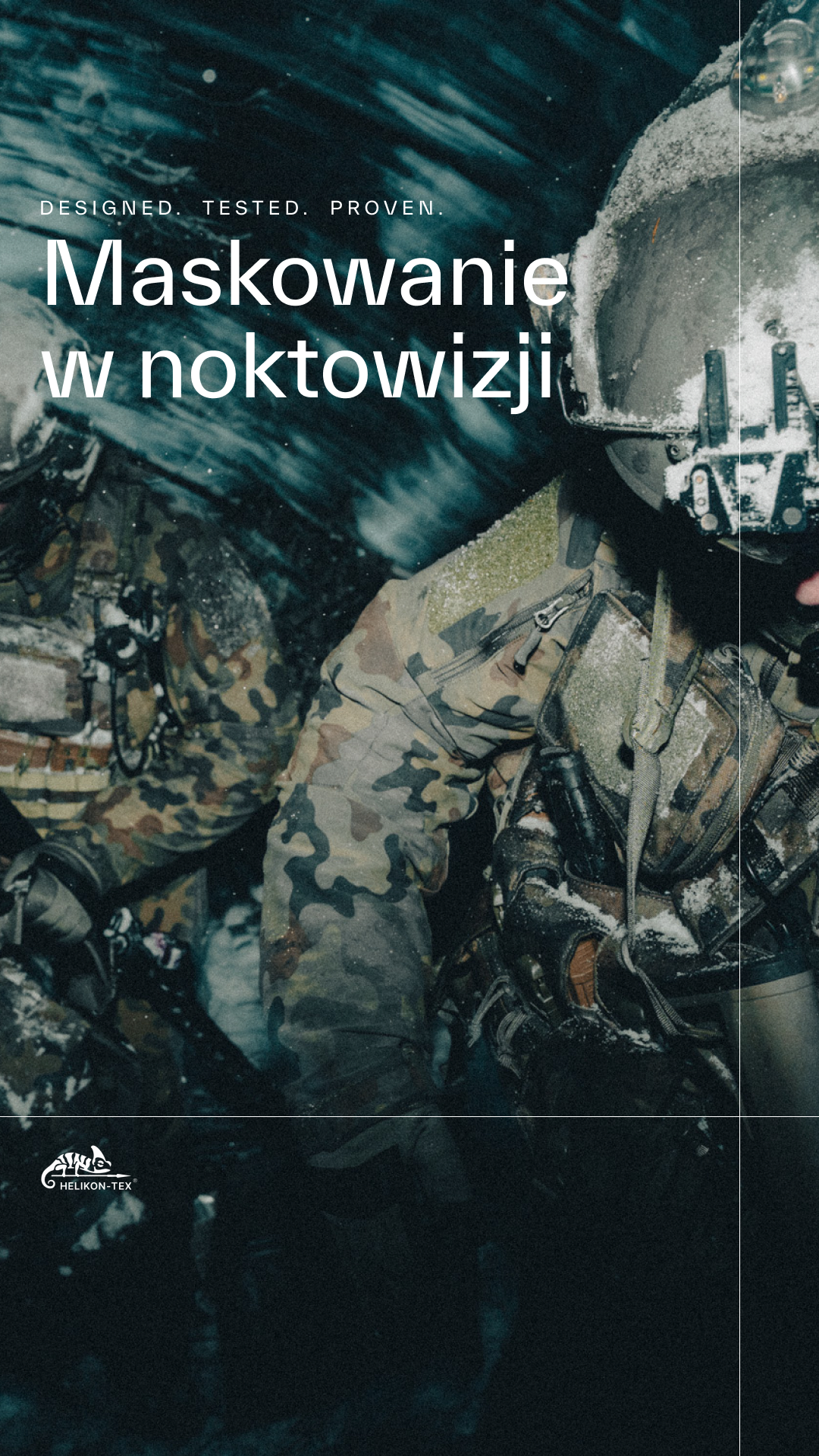Helikon-Tex Facebook ad: Kamuflaż do noktowizji