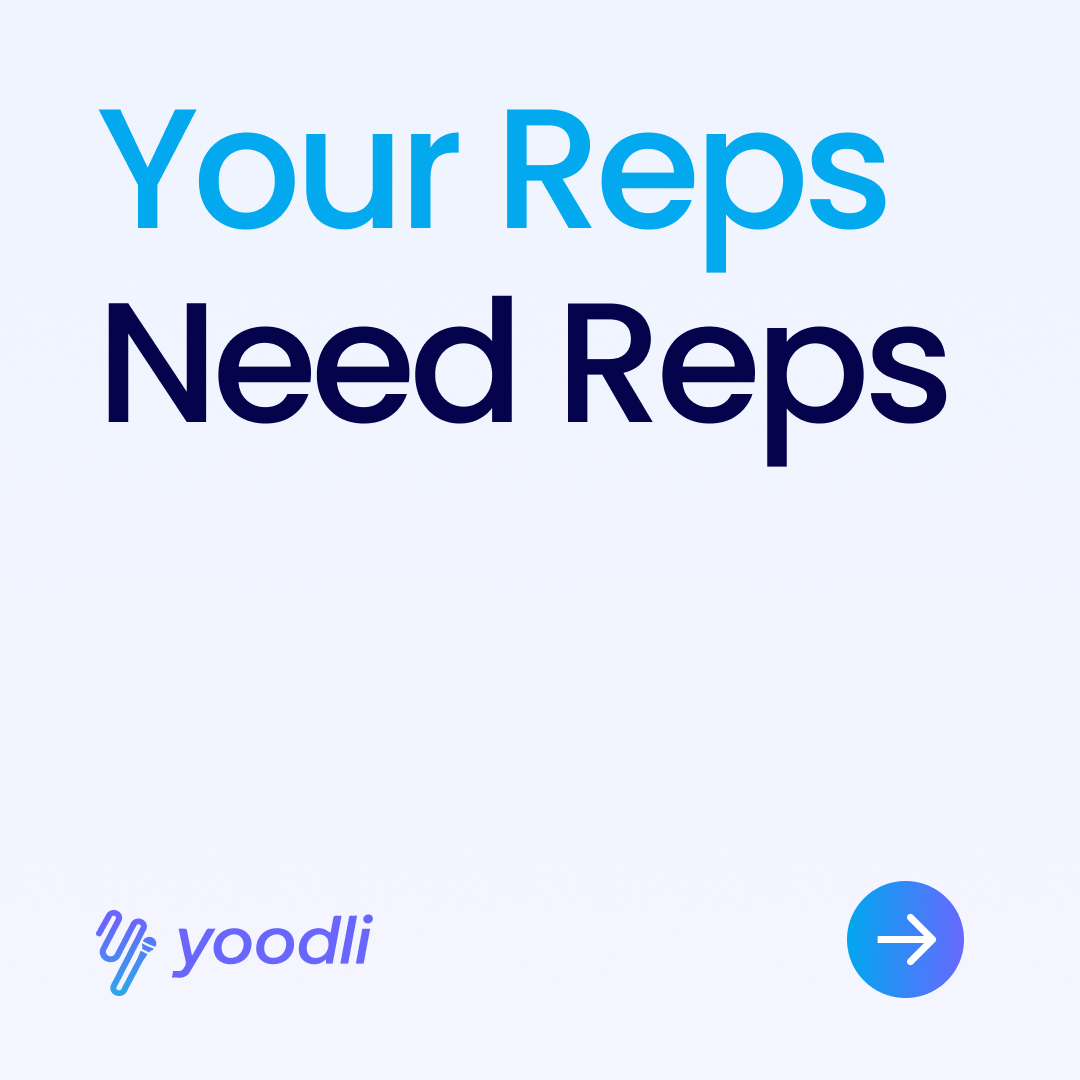 Yoodli Facebook ad: Most training doesn’t prepare reps for real conversations.