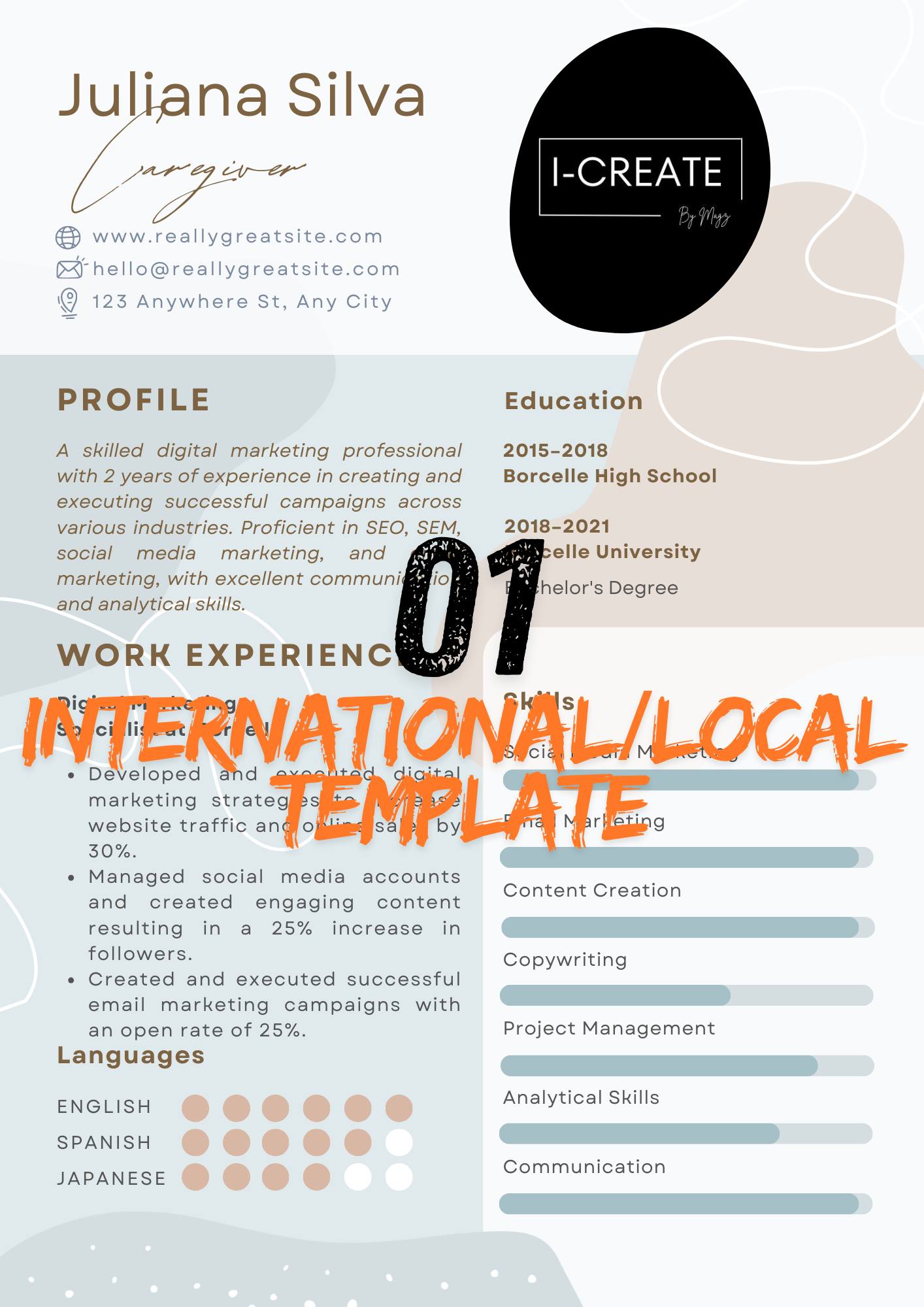 i-Create Facebook ad: 2026 INTERNATIONAL TEMPLATE RELEASE
