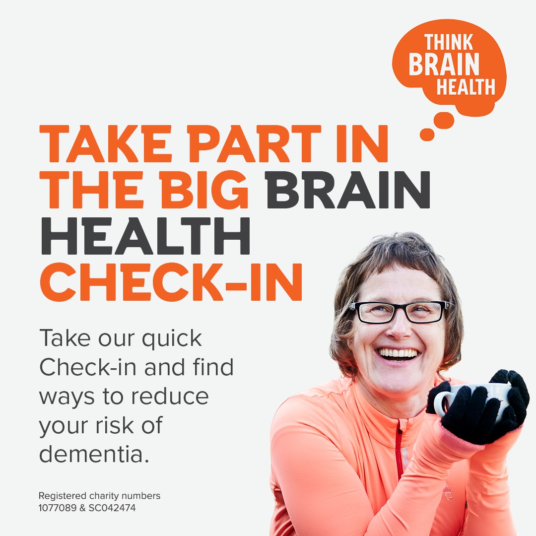 Alzheimer's Research UK Facebook ad: It's time to Think Brain Health