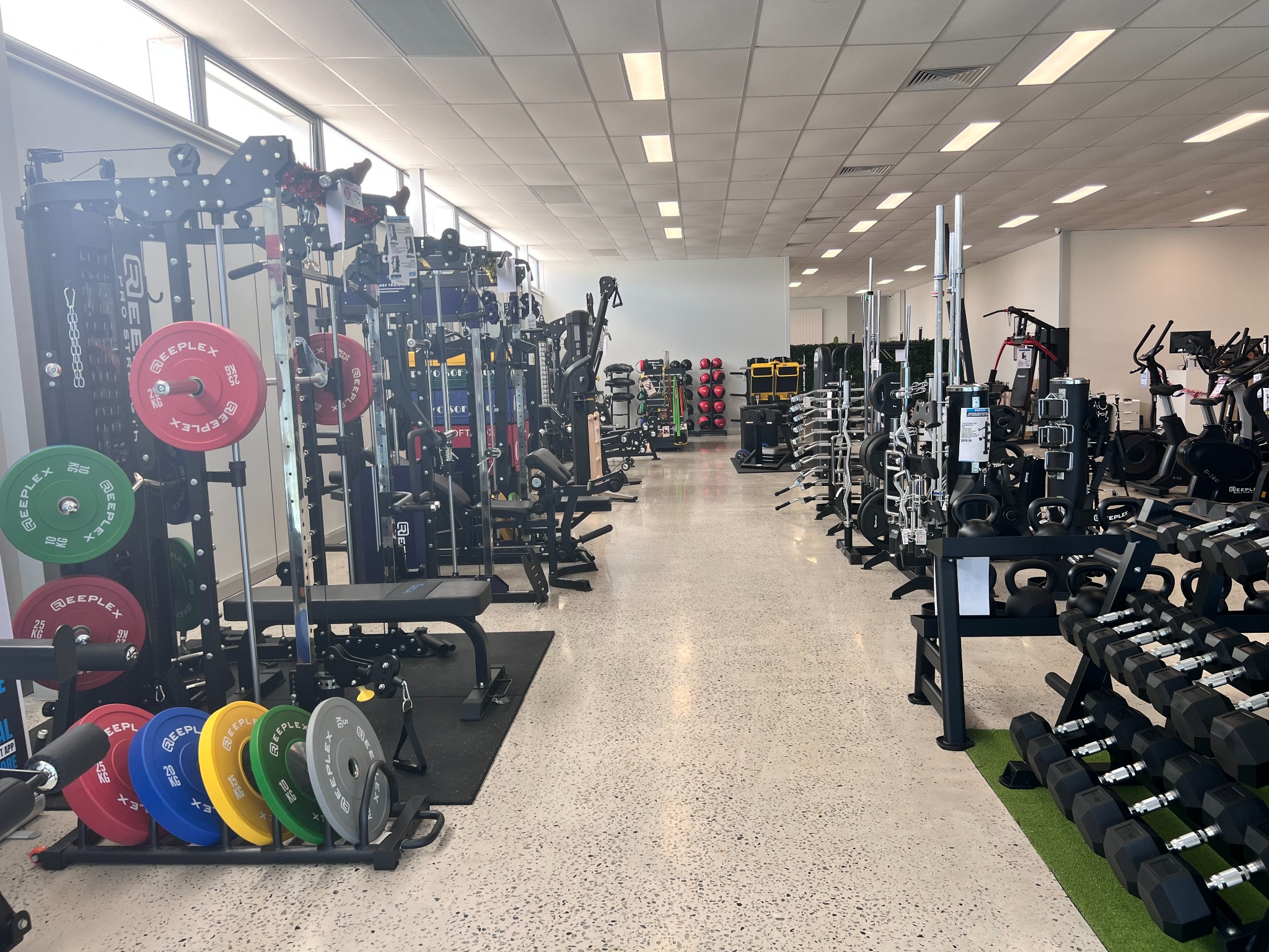 Dynamo Fitness Equipment Facebook ad: Come along for a tour of our showroom…