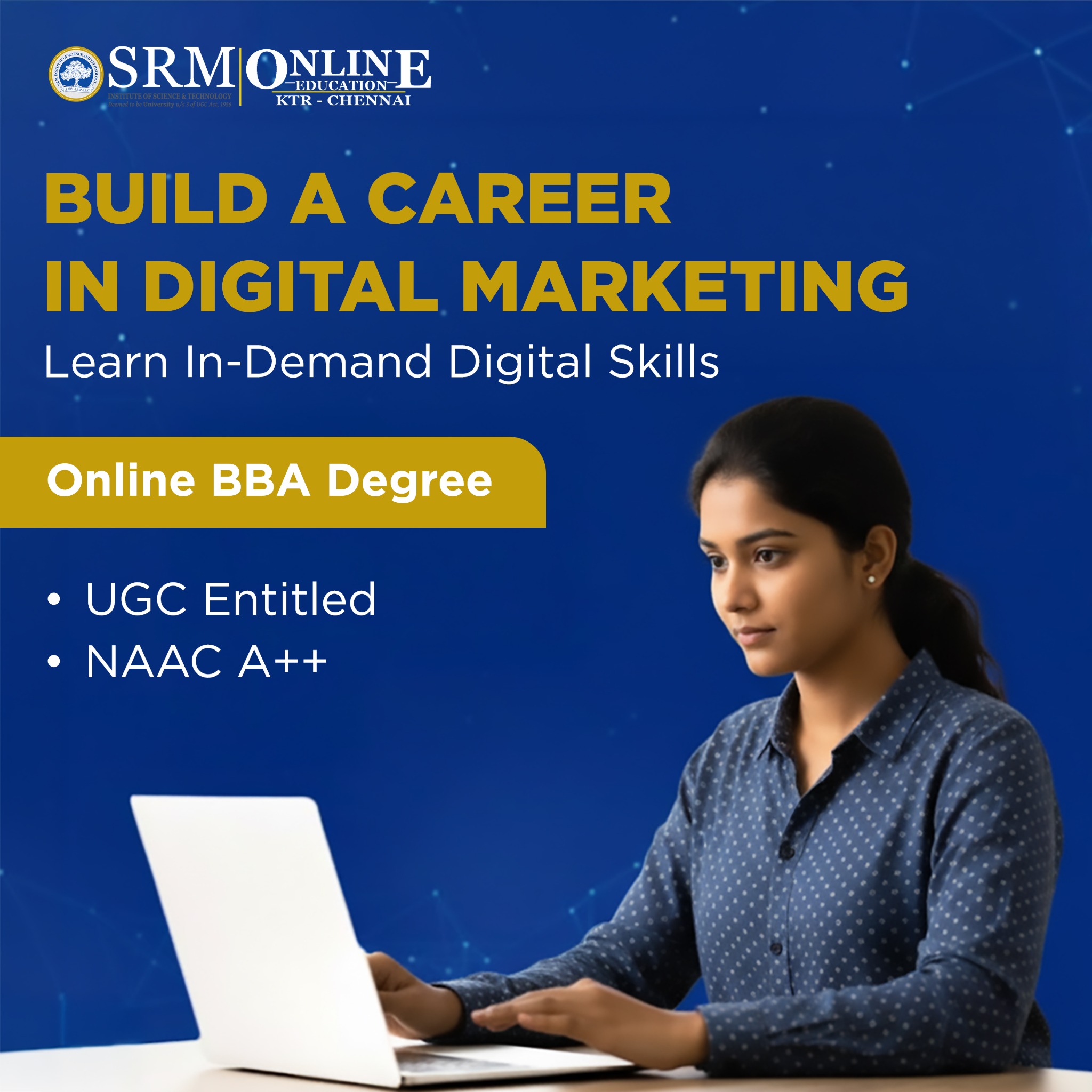 SRM Online Education Facebook ad