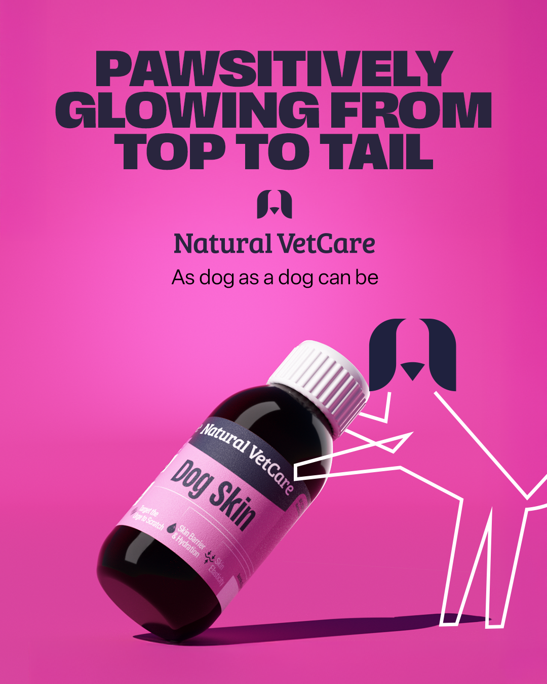 Natural VetCare Facebook ad: Ease the Urge to Scratch
