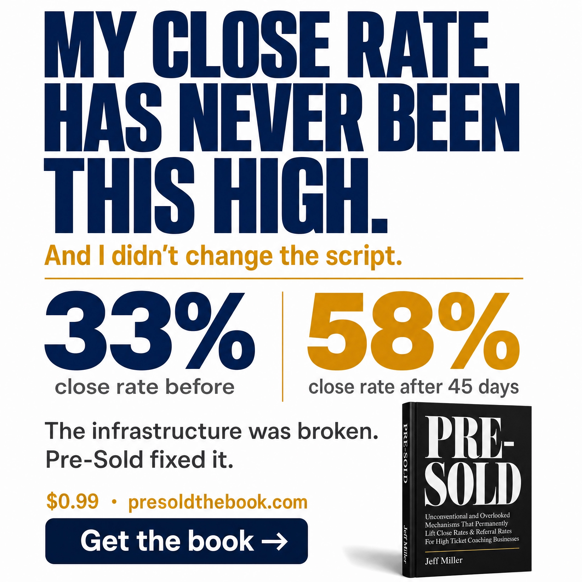Jeff Miller - Online Business Coach Facebook ad