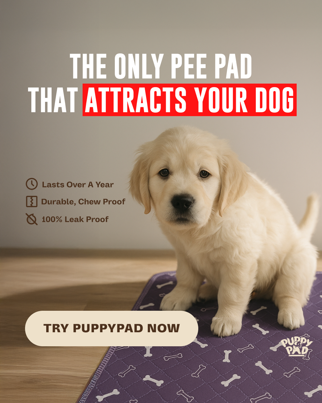 PuppyPad Facebook ad