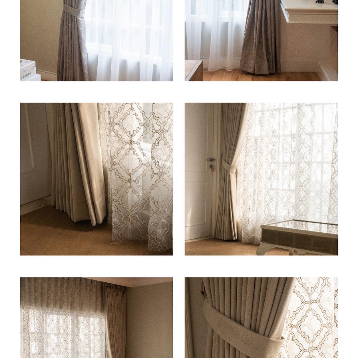 Amardeep Interior Facebook ad: Curtain installation project - Jakarta Selatan.