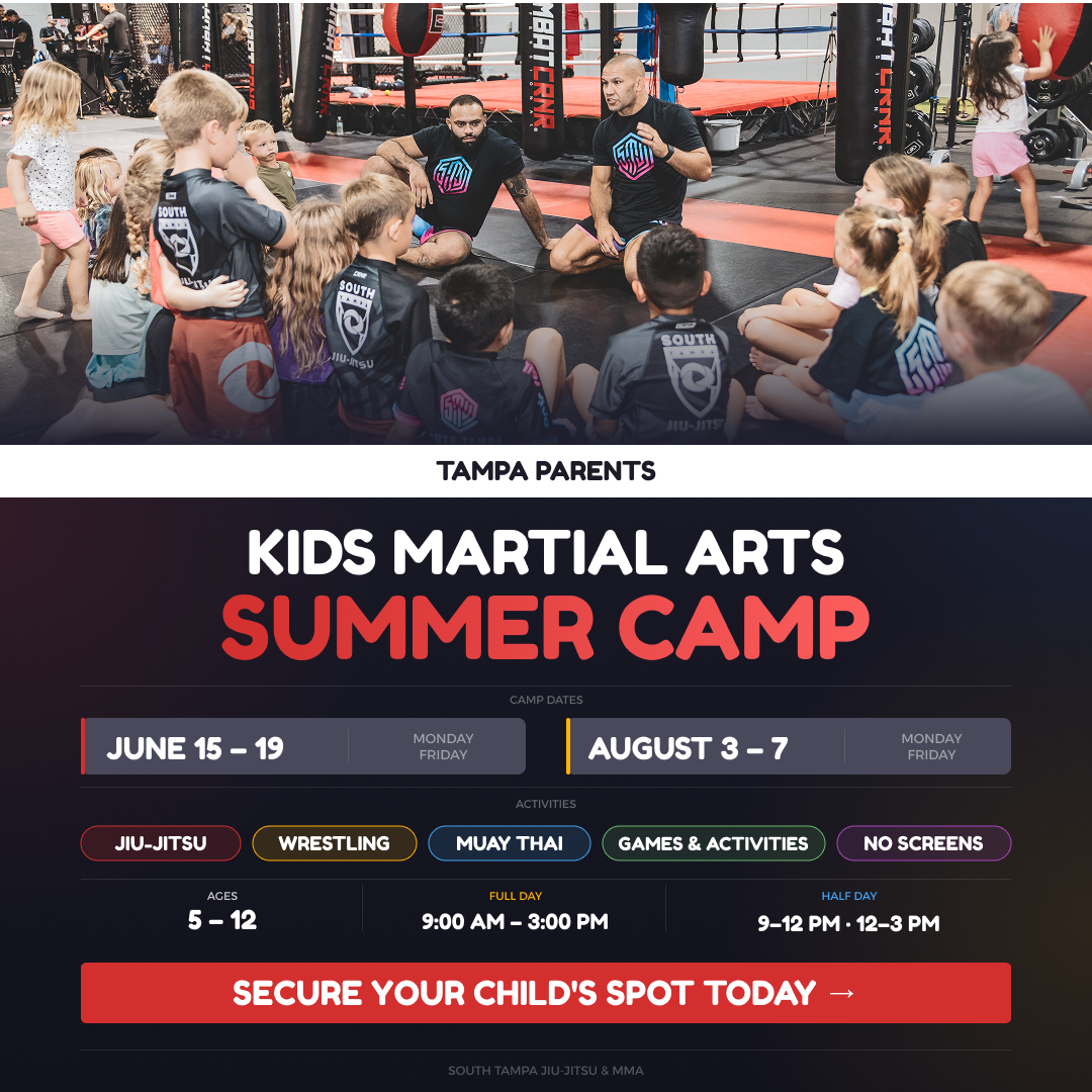 South Tampa Jiu-Jitsu & MMA Facebook ad: Secure Your Summer Spot Today