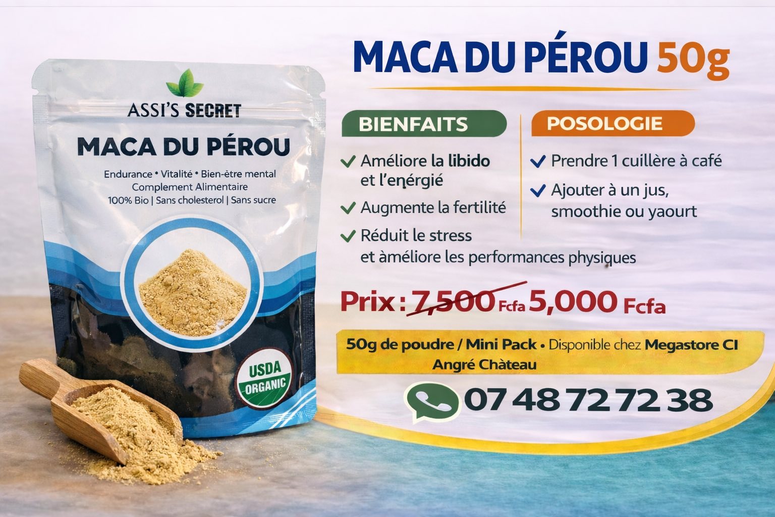 Megastore CI Facebook ad: Disponible à Megastore CI!