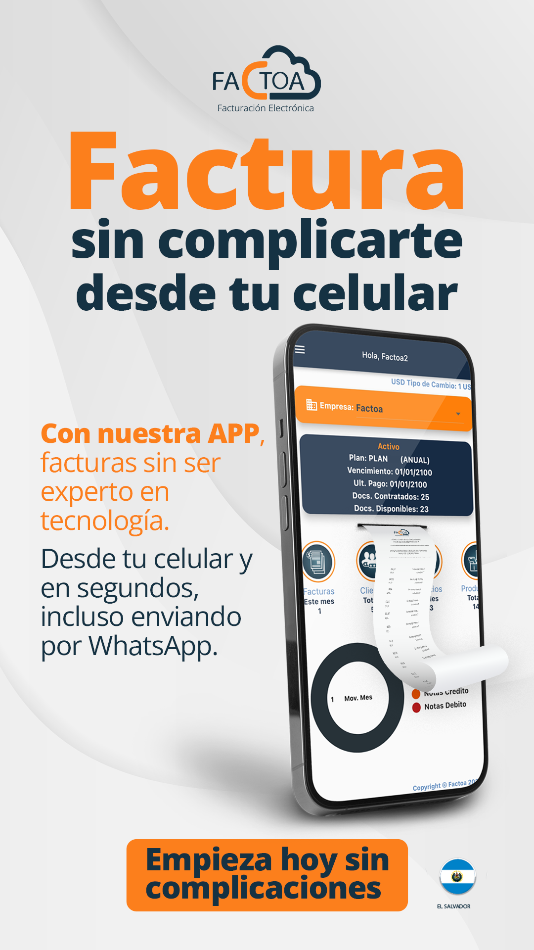 Factoa - Facturación Electrónica Facebook ad