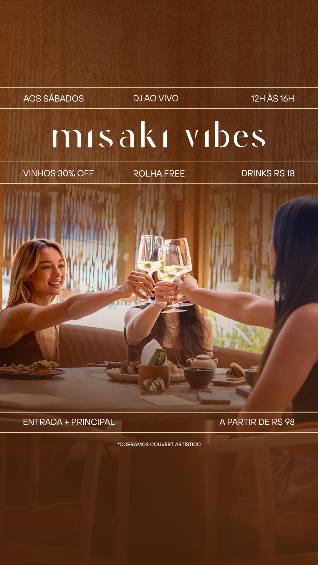 Misaki Fortaleza Facebook ad: Sábado com sabor, ritmo e boas companhias.