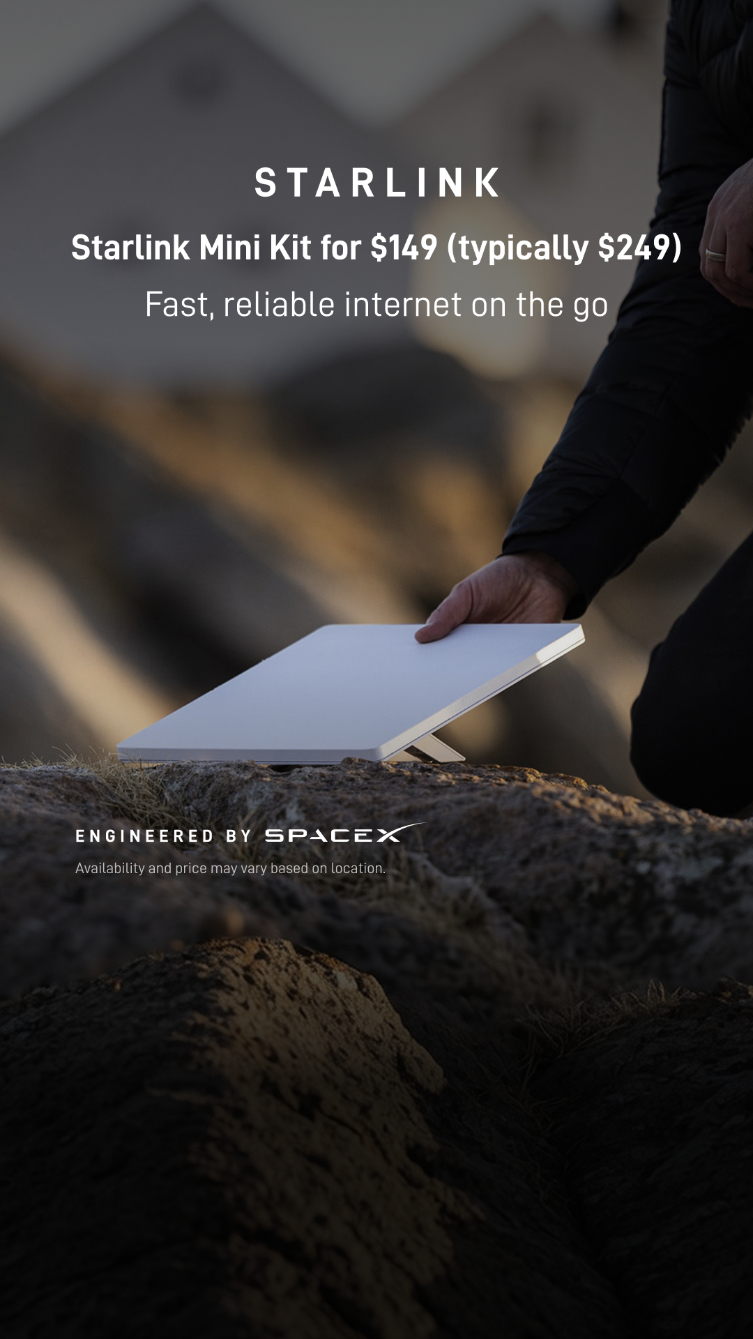 Starlink Facebook ad: Order online in minutes