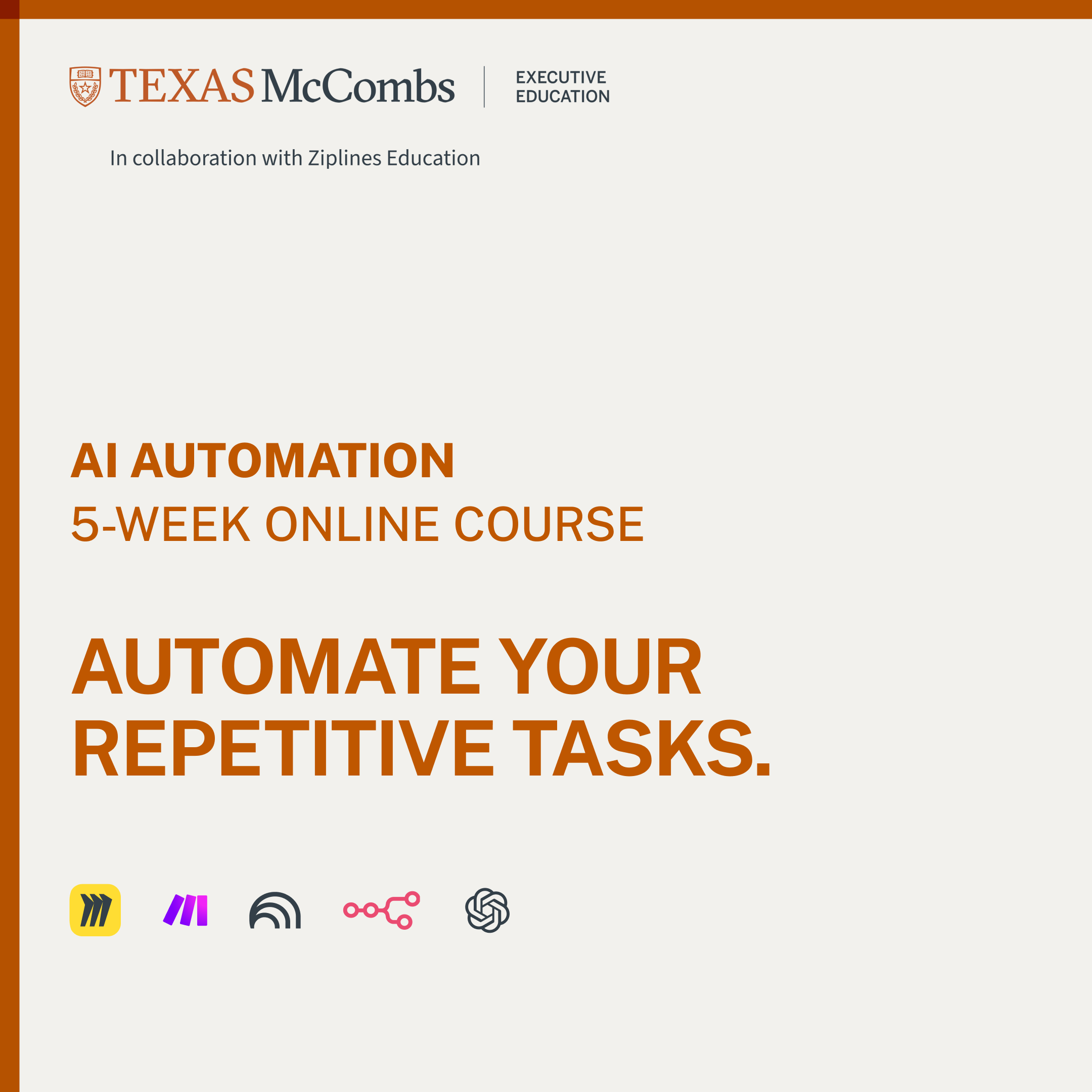 Texas Executive Education Facebook ad