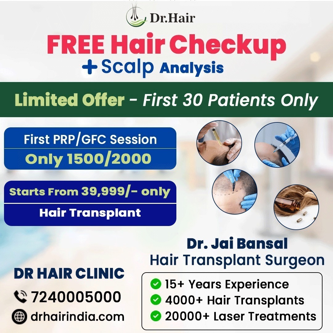 Dr. Hair By Jai Bansal Facebook ad: Say Goodbye to Hair Problems, Limited Time Offer!