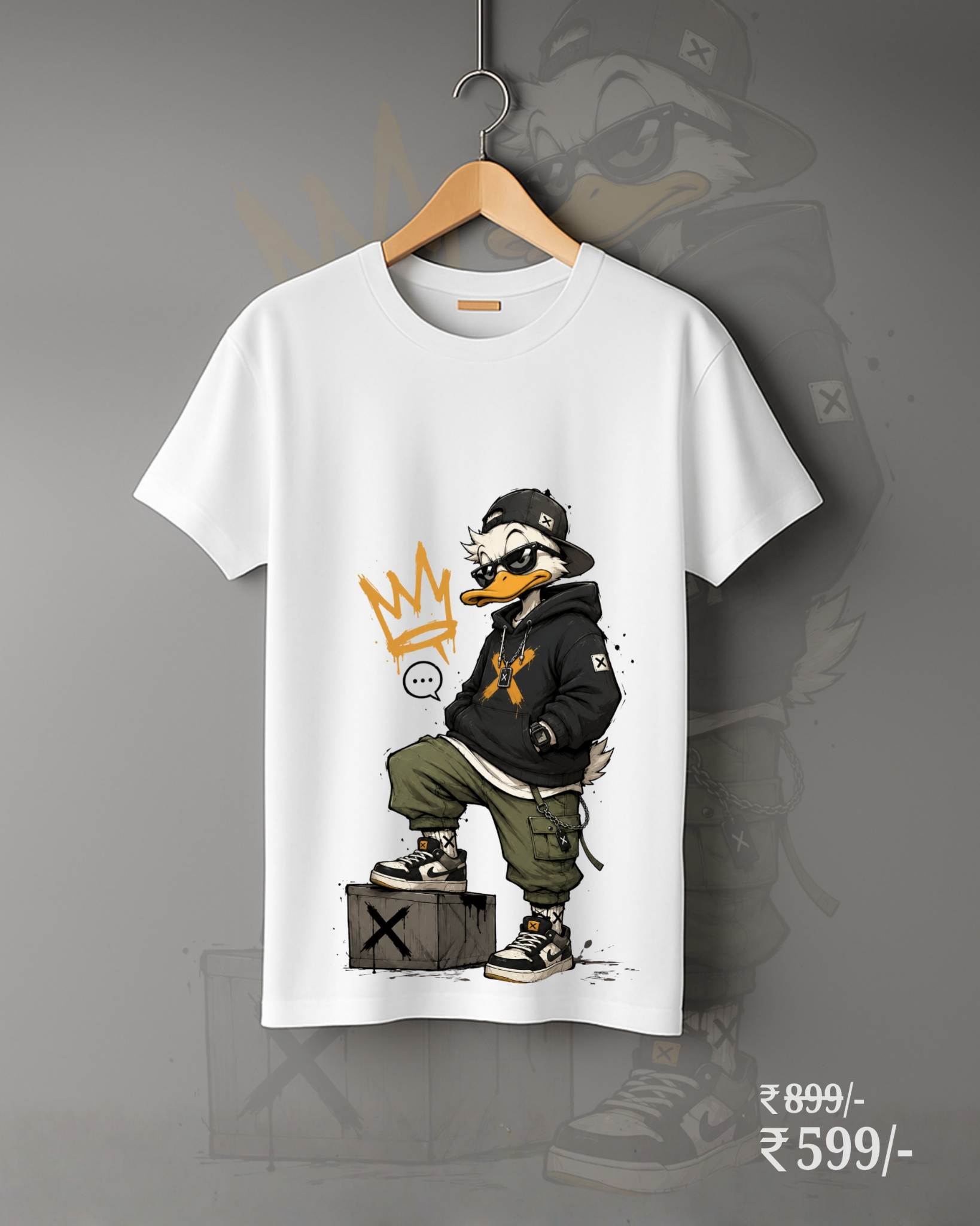 Clophic Facebook ad: Premium Cotton Graphic Tee | Now ₹599