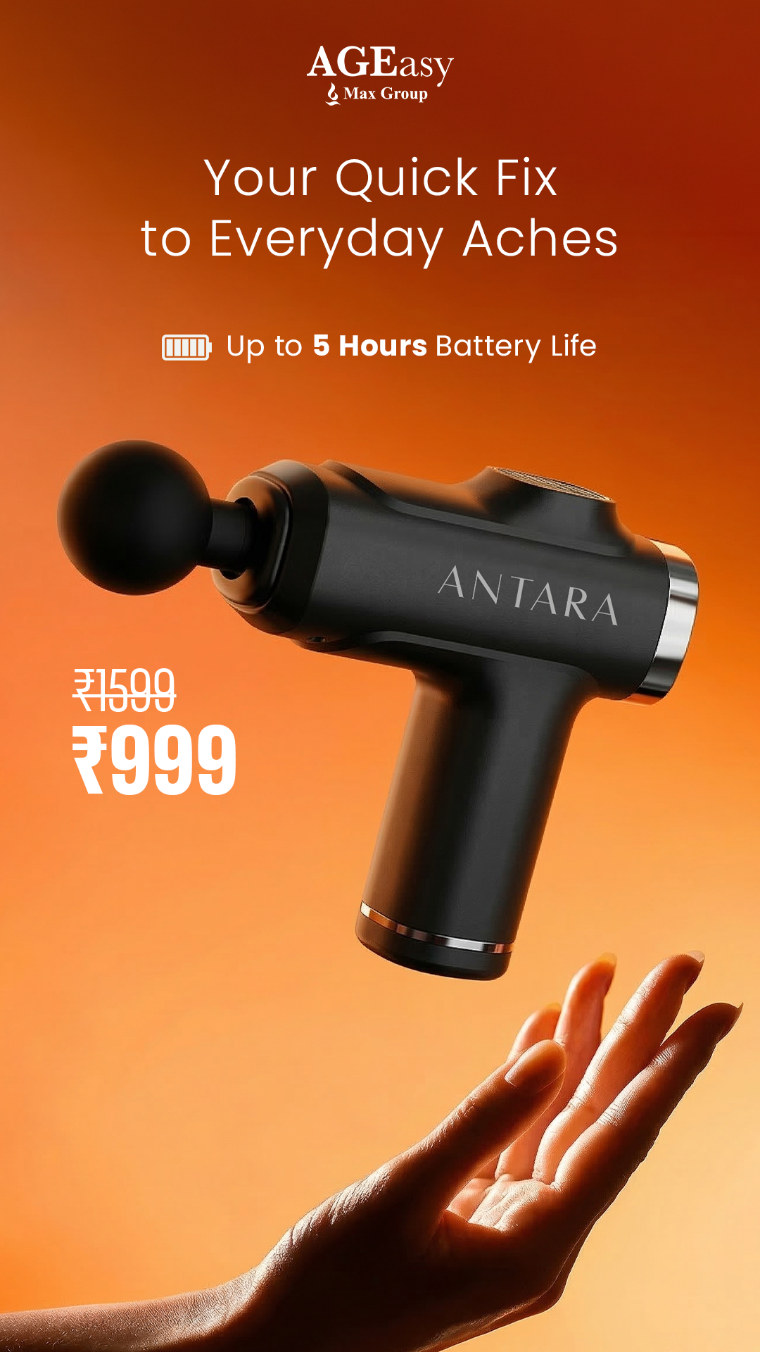 AGEasy By Antara Facebook ad: AGEasy Massage Gun