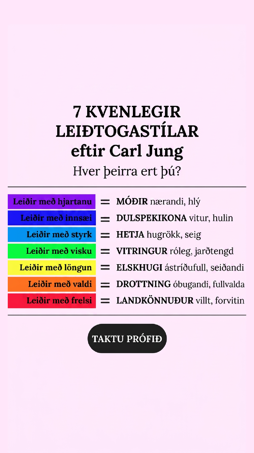 Personality Type Facebook ad