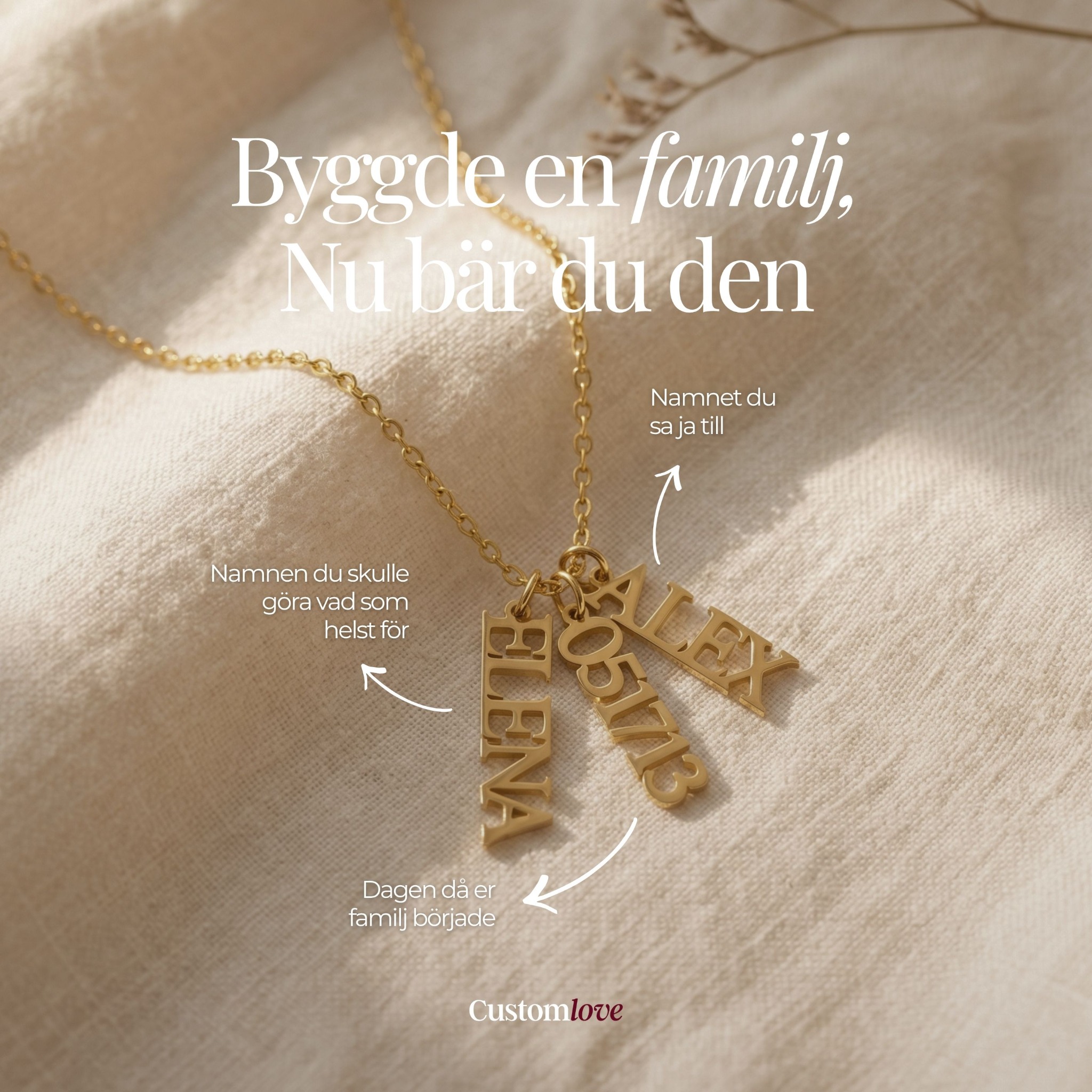 CustomLove Shop Facebook ad: Hon kommer fortfarande ha det här om 20 år