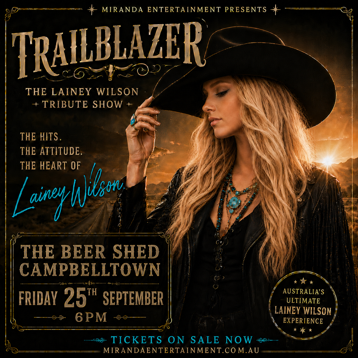 Trailblazer - Lainey Wilson Tribute Facebook ad: THE BEER SHED BREWING CO. | TRAILBLAZER - THE LAINEY…