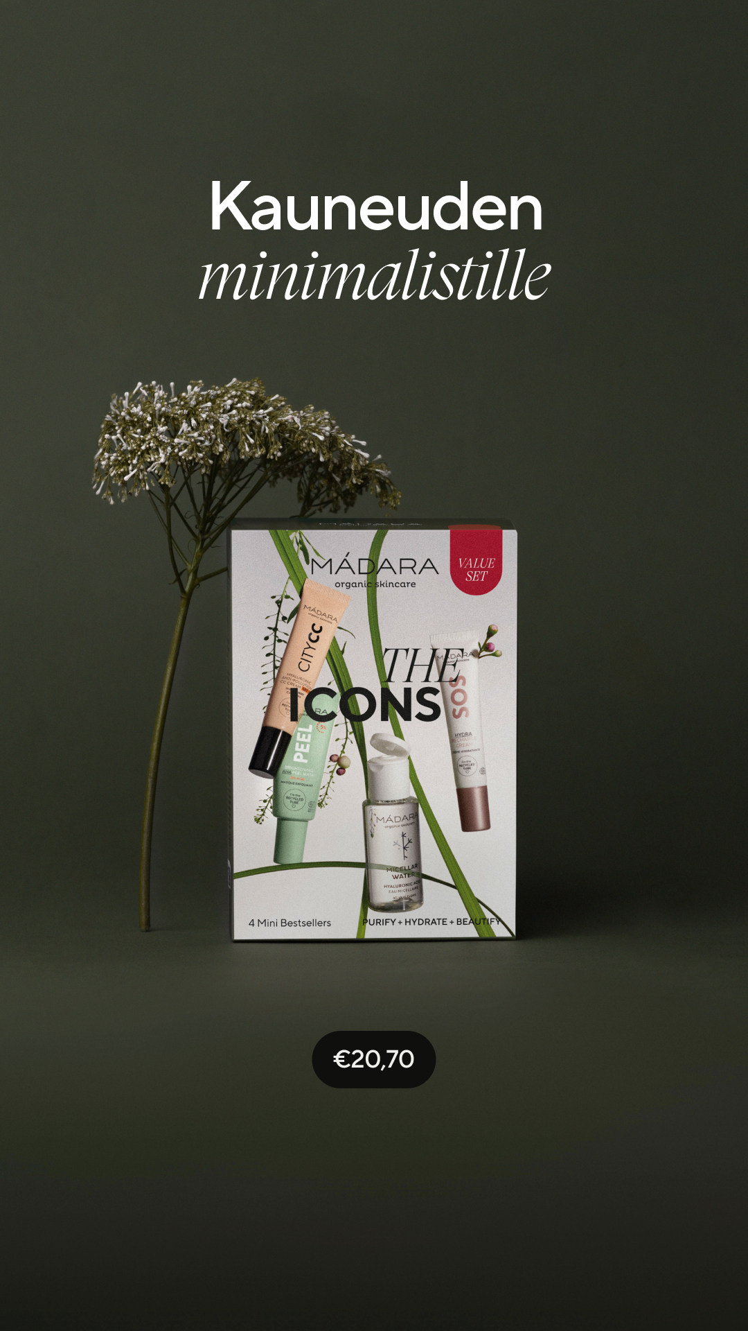 Mádara Organic Skincare Facebook ad